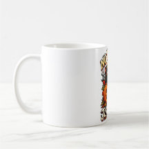 Taza de Halloween Gato Negro Sin Trucos Solo Vibra