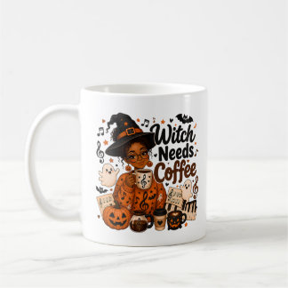 Café Taza de Halloween para profesor de música que nece