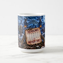 Taza de Halloween Zombie de 15 oz con 'Los plazos