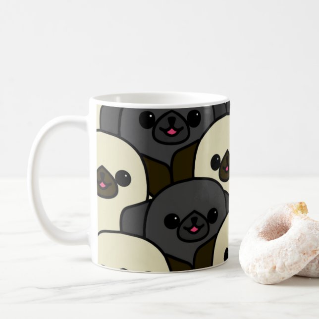 Café Taza de Hank y de Polly (Con donut)