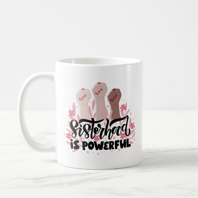Café Taza de Hermandad Femenina Empoderada (Izquierda)