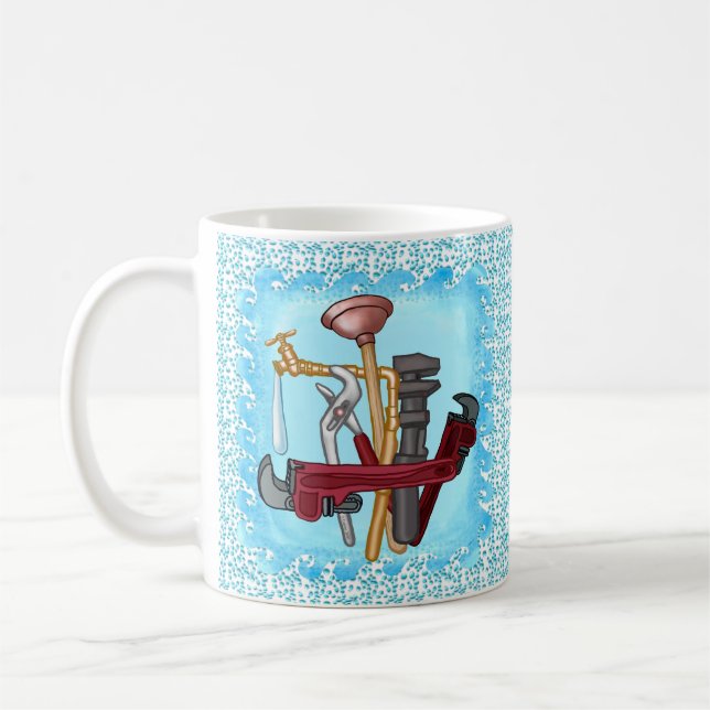 Café taza de herramientas de fontanero (Izquierda)