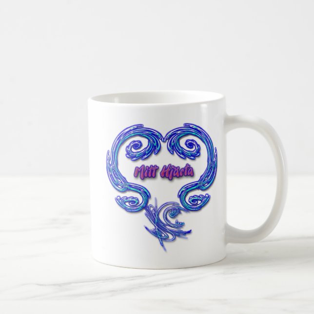 Café Taza de Hjarta del mitón (sueca) (Derecha)