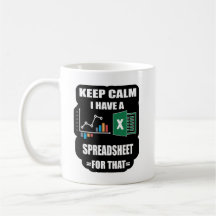 Taza de hoja de cálculo, Taza de atajos de Excel,