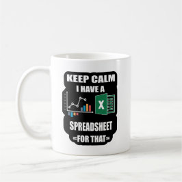 Café Taza de hoja de cálculo, Taza de atajos de Excel, 