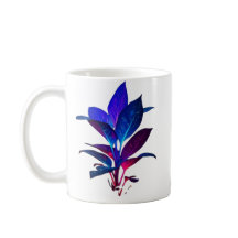 Taza de Hoja de Galaxia Elegante