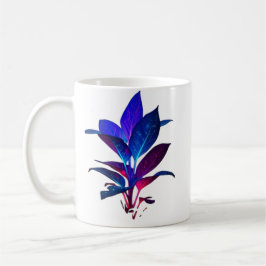 Café Taza de Hoja de Galaxia Elegante