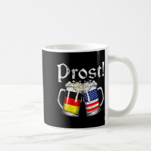 Café Taza de hombre de bandera americana alemana de cer