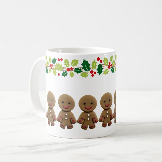 Café Taza de hombre de jengibre de Navidad (Anverso izquierdo)
