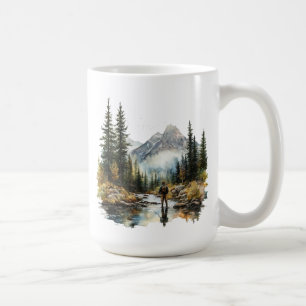 Café Taza de hombre pescando