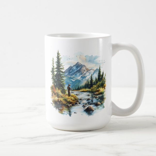 Café Taza de hombre pescando (Derecha)