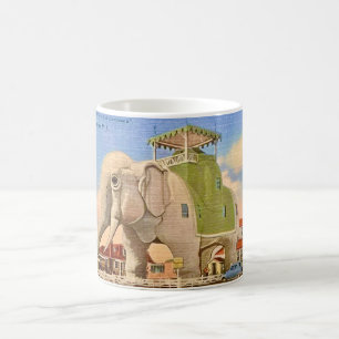 Café Taza de hotel de elefante vintage