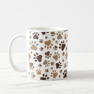 Café Taza de huellas de patas