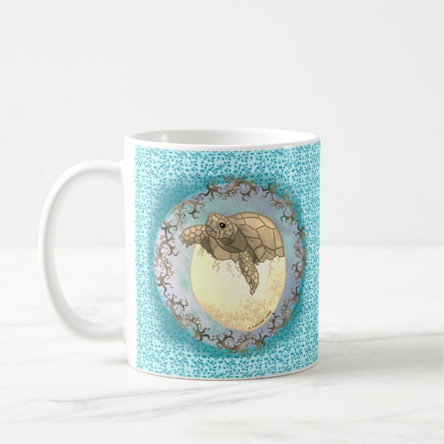 Café Taza de huevo de tortuga bebé (Izquierda)