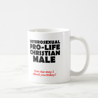Café Taza de humor cristiano masculino pro vida ofensiv