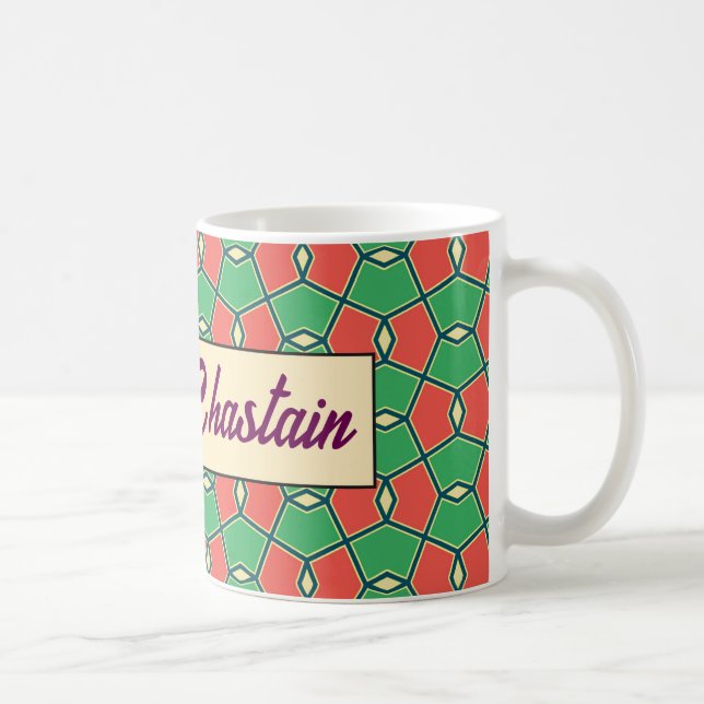 Café Taza de identidad con patrón Z6 (Derecha)