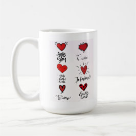Café Taza de idiomas del amor