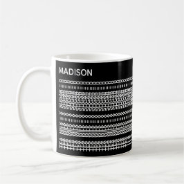 Café Taza de ilusión óptica novedosa Nombre del mensaje