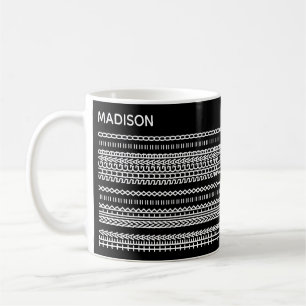 Café Taza de ilusión óptica novedosa Nombre del mensaje