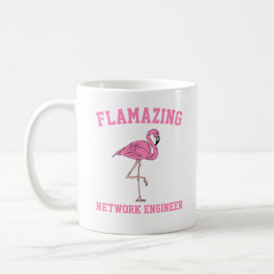 Café Taza de ingeniero de red Flamazing
