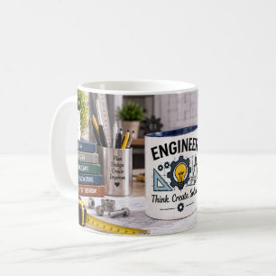 Café Taza de Ingeniero Piensa Crea Resuelve