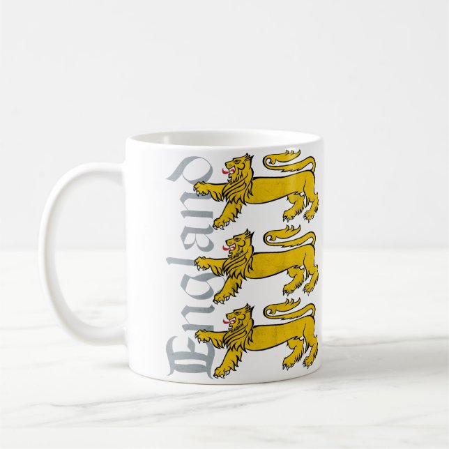 Café Taza de Inglaterra de 3 leones (Izquierda)