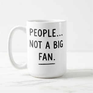 Café Taza de introvertido sarcástico – ¿Gente? No soy u