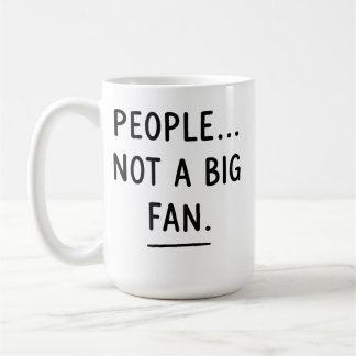 Café Taza de introvertido sarcástico – ¿Gente? No soy u