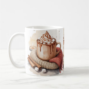 Café Taza de invierno con diseño de acuarela Stay Cozy