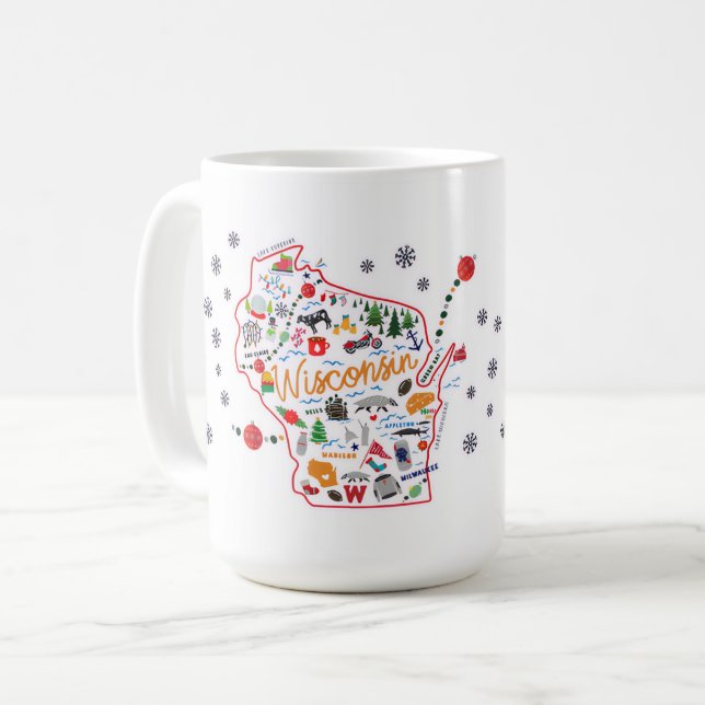 Café Taza de invierno de Wisconsin (Anverso izquierdo)