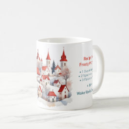 Café Taza de invierno "Pengüino Despierta y Brilla"