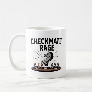 Café Taza de Ira de Jaque Mate – Regalo Divertido de Aj