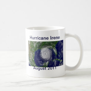 Café Taza de Irene del huracán