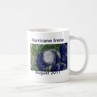 Café Taza de Irene del huracán