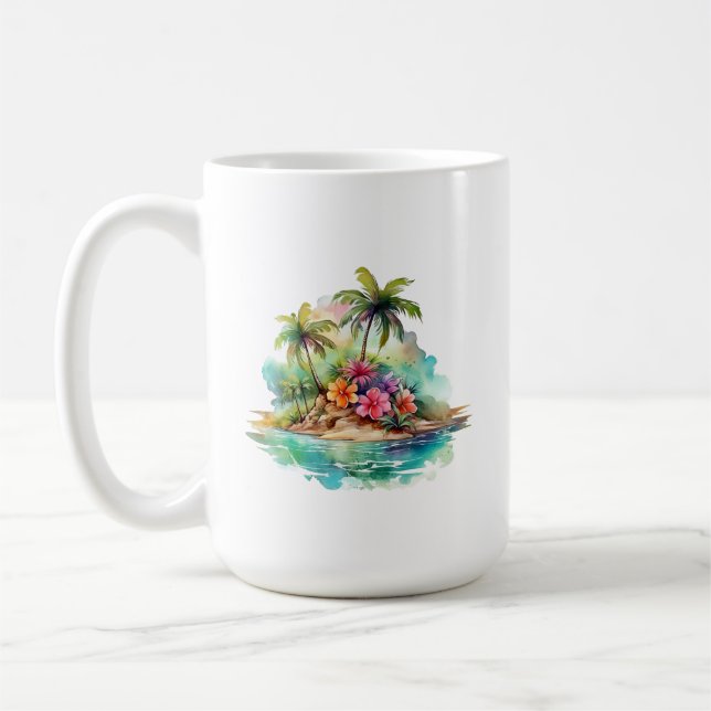 Café Taza de Isla Tropical (Izquierda)