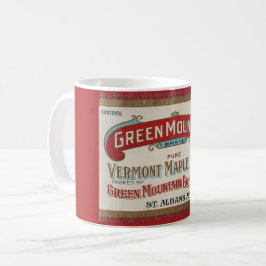 Café Taza de jarabe de arce vintage