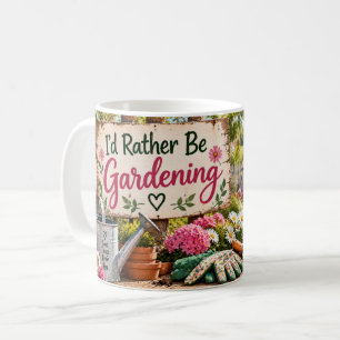 Café Taza De Jardín De Flores Para Amante De La Jardine