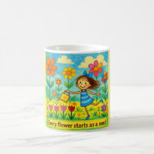 Taza de jardín linda