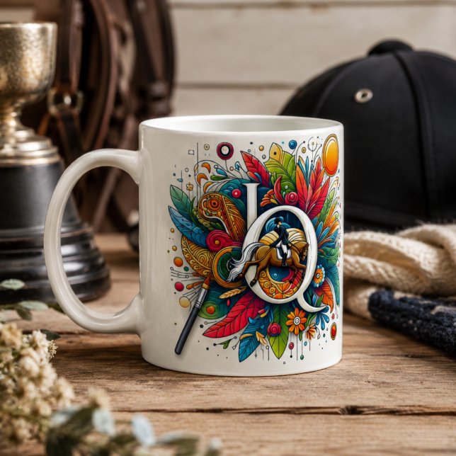 Café Taza de jinete de doma (Dressage Riding Rider Horse Mug)