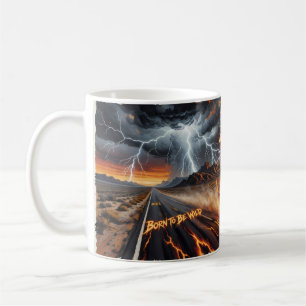 Café Taza de Jinete del Desierto Salvaje Nacido para Se