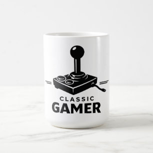 Café Taza de joystick retro para jugadores clásicos