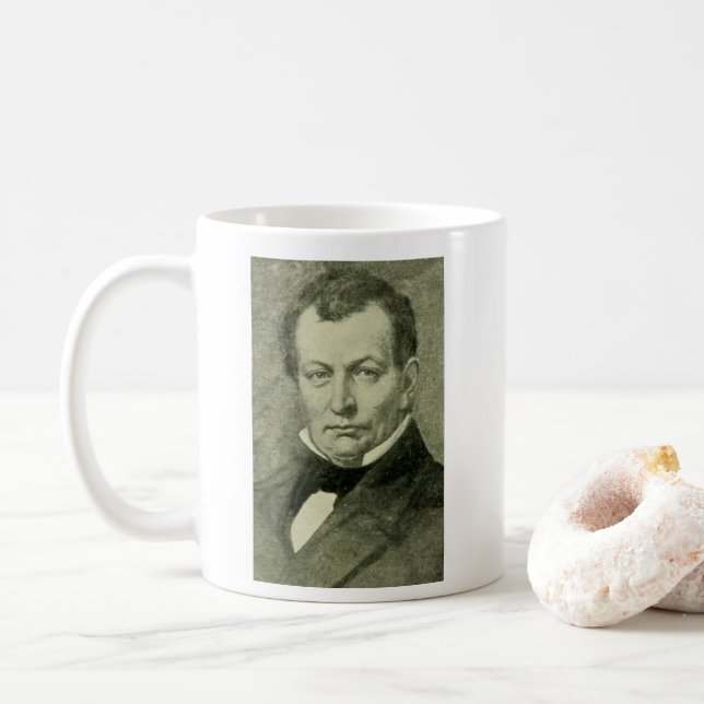 Café Taza de Juan I. Slingerland del miembro del (Con donut)