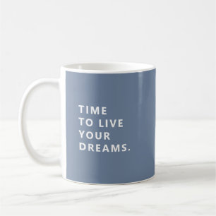 Café Taza De Jubilación Periwinkle Es Hora De Vivir Tus