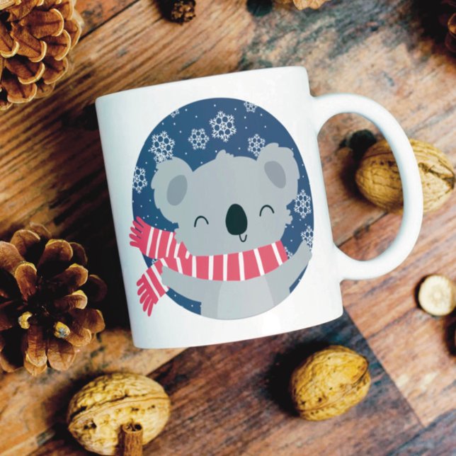 Café Taza de koala de Navidad de invierno (Subido por el creador)
