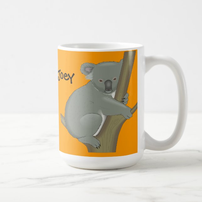 Café Taza de koala personalizada para niños (Derecha)