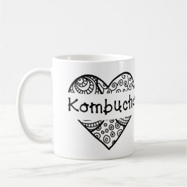 Café Taza de Kombucha del corazón