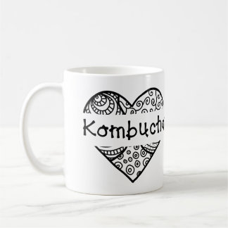 Café Taza de Kombucha del corazón