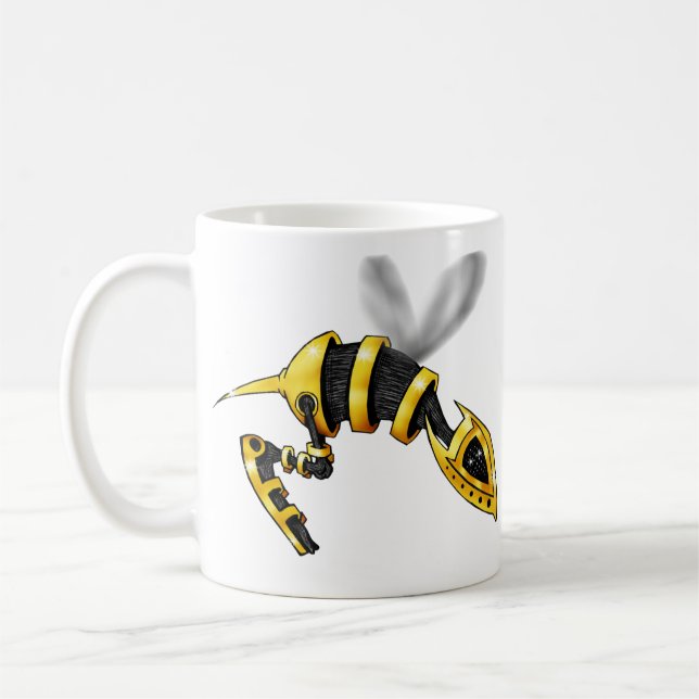 Café Taza de la abeja del Belly (Izquierda)