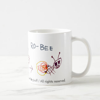 Café Taza de la abeja del robot