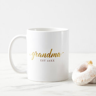 Café Taza de la abuela   Anuncio personalizado del bebé